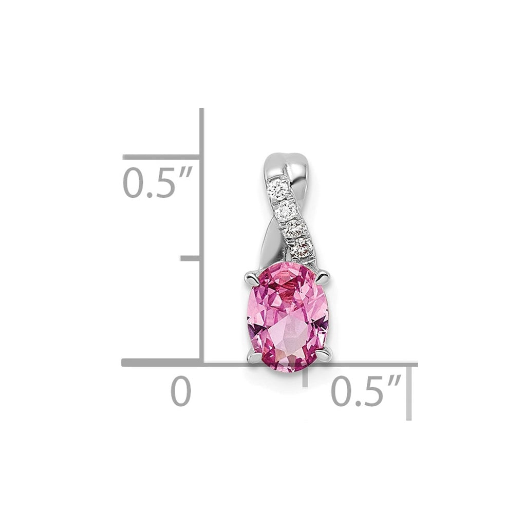 14k Yellow Gold Amethyst and Lab Grown Diamond VS/SI+ G+ Oval February Birthstone Complete Pendant – Elegant Jewelry Gift for Birthday, Anniversary, Engagement, Wedding