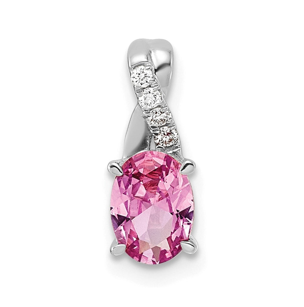 14k Yellow Gold Amethyst and Lab Grown Diamond VS/SI+ G+ Oval February Birthstone Complete Pendant – Elegant Jewelry Gift for Birthday, Anniversary, Engagement, Wedding