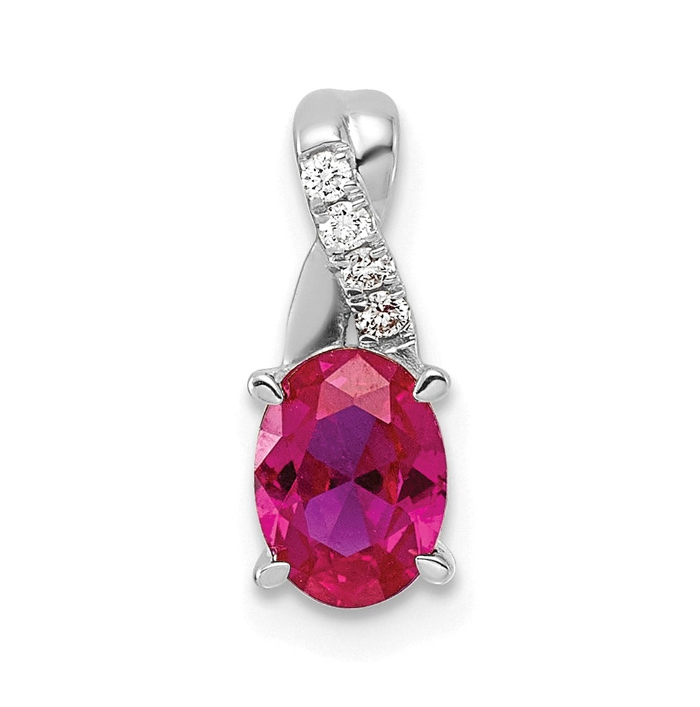 14k Yellow Gold Amethyst and Lab Grown Diamond VS/SI+ G+ Oval February Birthstone Complete Pendant – Elegant Jewelry Gift for Birthday, Anniversary, Engagement, Wedding