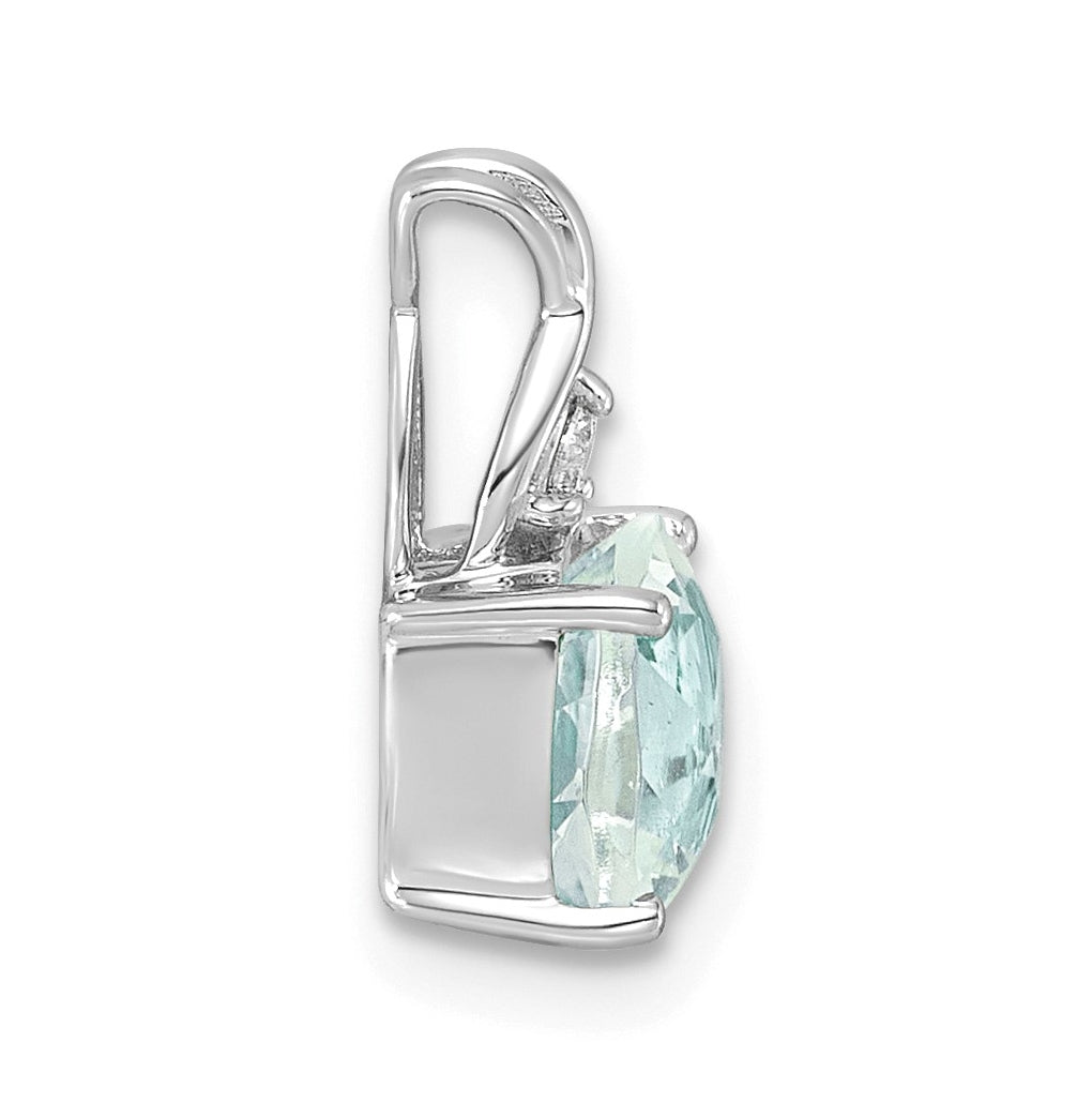 14k White Gold Checkerboard Amethyst and Lab Grown Diamond VS/SI+ G+ February Birthstone Complete Pendant – Elegant Jewelry Gift for Birthday, Anniversary, Engagement, Wedding
