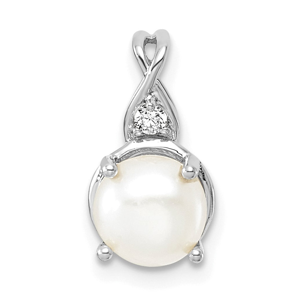 14k White Gold Checkerboard Amethyst and Lab Grown Diamond VS/SI+ G+ February Birthstone Complete Pendant – Elegant Jewelry Gift for Birthday, Anniversary, Engagement, Wedding