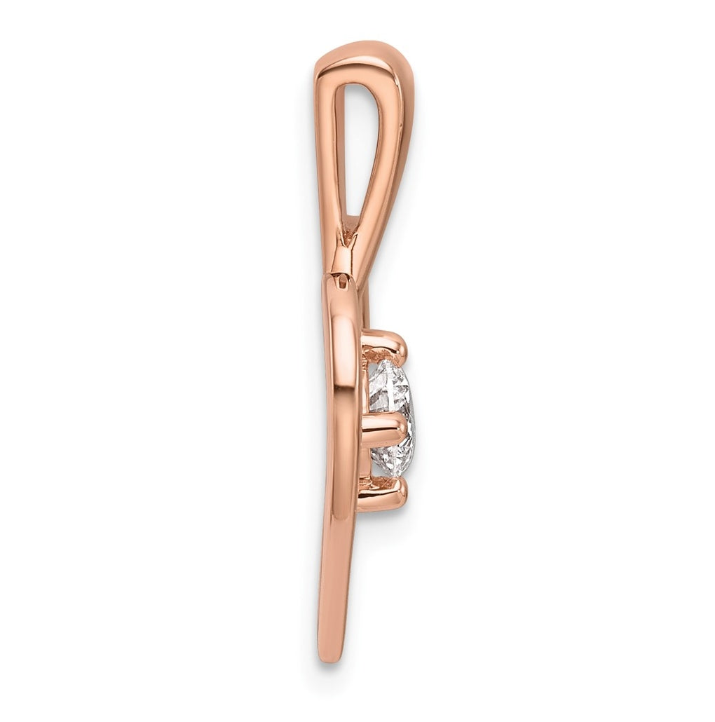 14K Yellow Gold .06  Lab Grown Diamond VS/SI+ G+ Complete Heart Pendant – Elegant Jewelry Gift for Birthday, Anniversary, Engagement, Wedding