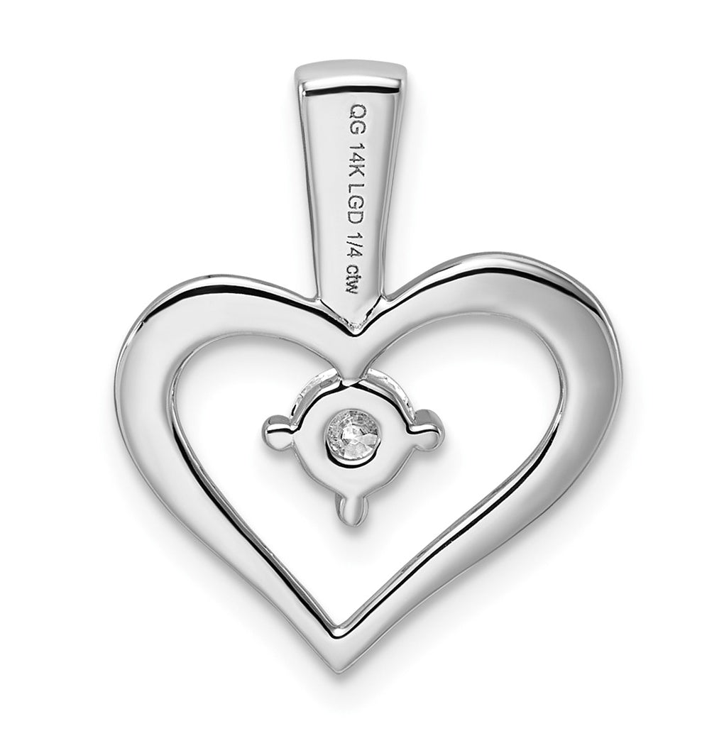 10K Yellow Gold .06ct. Lab Grown Diamond VS/SI+ G+ Complete Heart Pendant – Elegant Jewelry Gift for Birthday, Anniversary, Engagement, Wedding