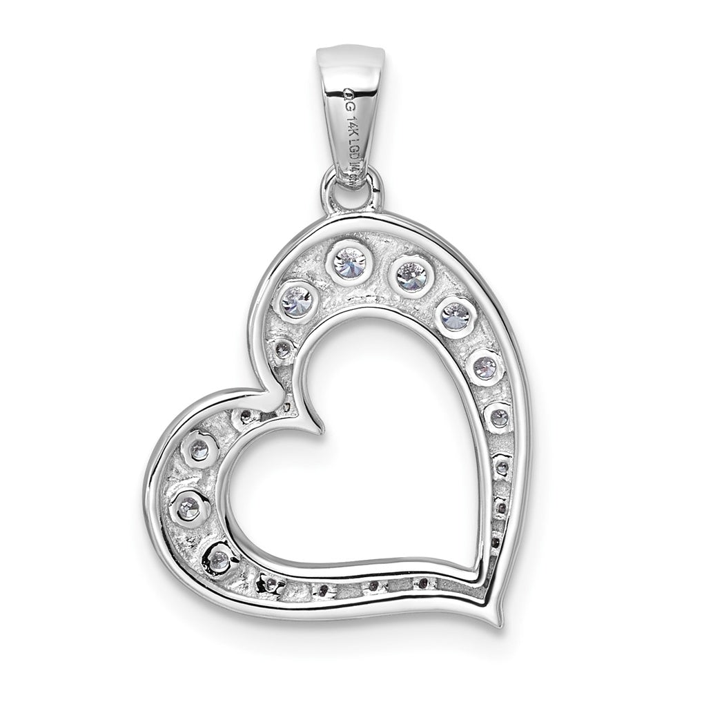 14K Yellow Gold  1/4ct. Lab Grown Diamond VS/SI+ G+ Complete Heart Pendant – Elegant Jewelry Gift for Birthday, Anniversary, Engagement, Wedding