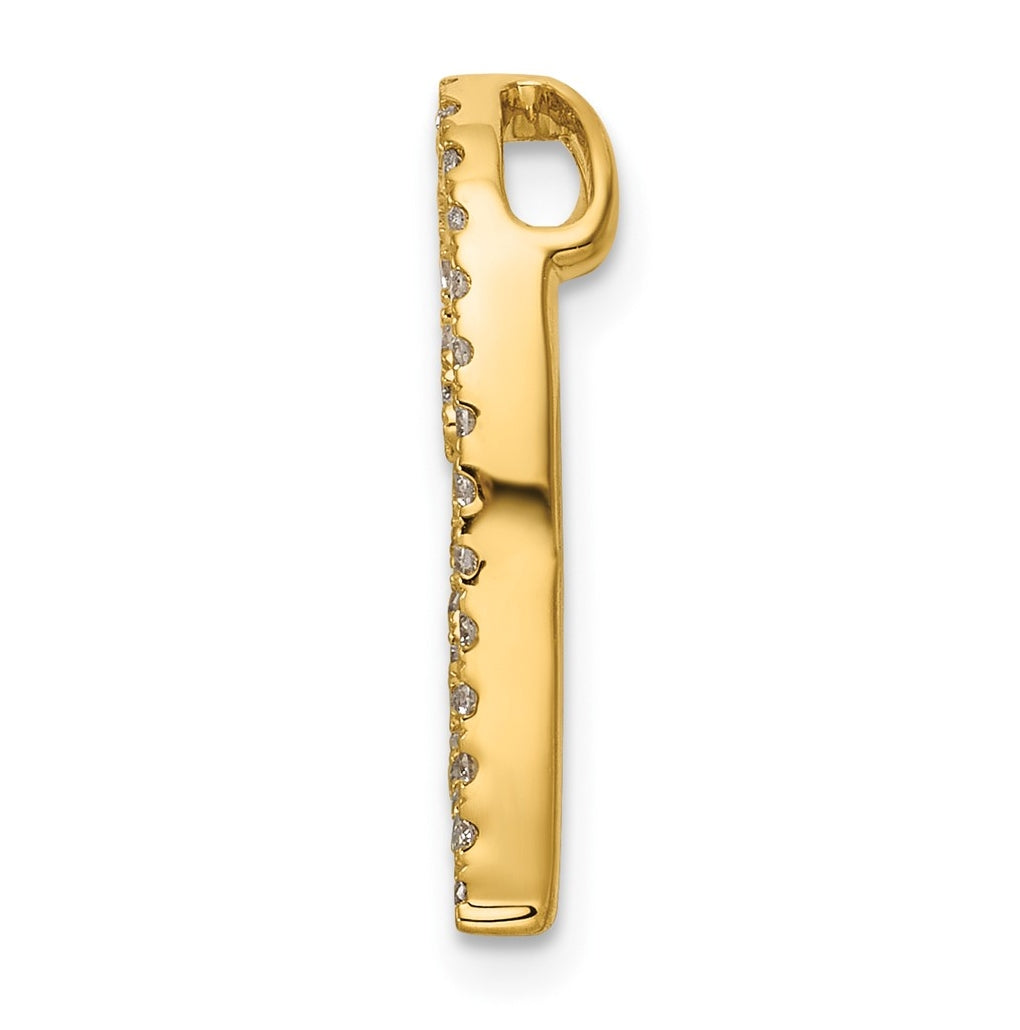 14K Yellow Gold 1/5ct. Lab Grown Diamond VS/SI+ G+ Vintage Complete Heart Chain Slide – Elegant Jewelry Gift for Birthday, Anniversary, Engagement, Wedding