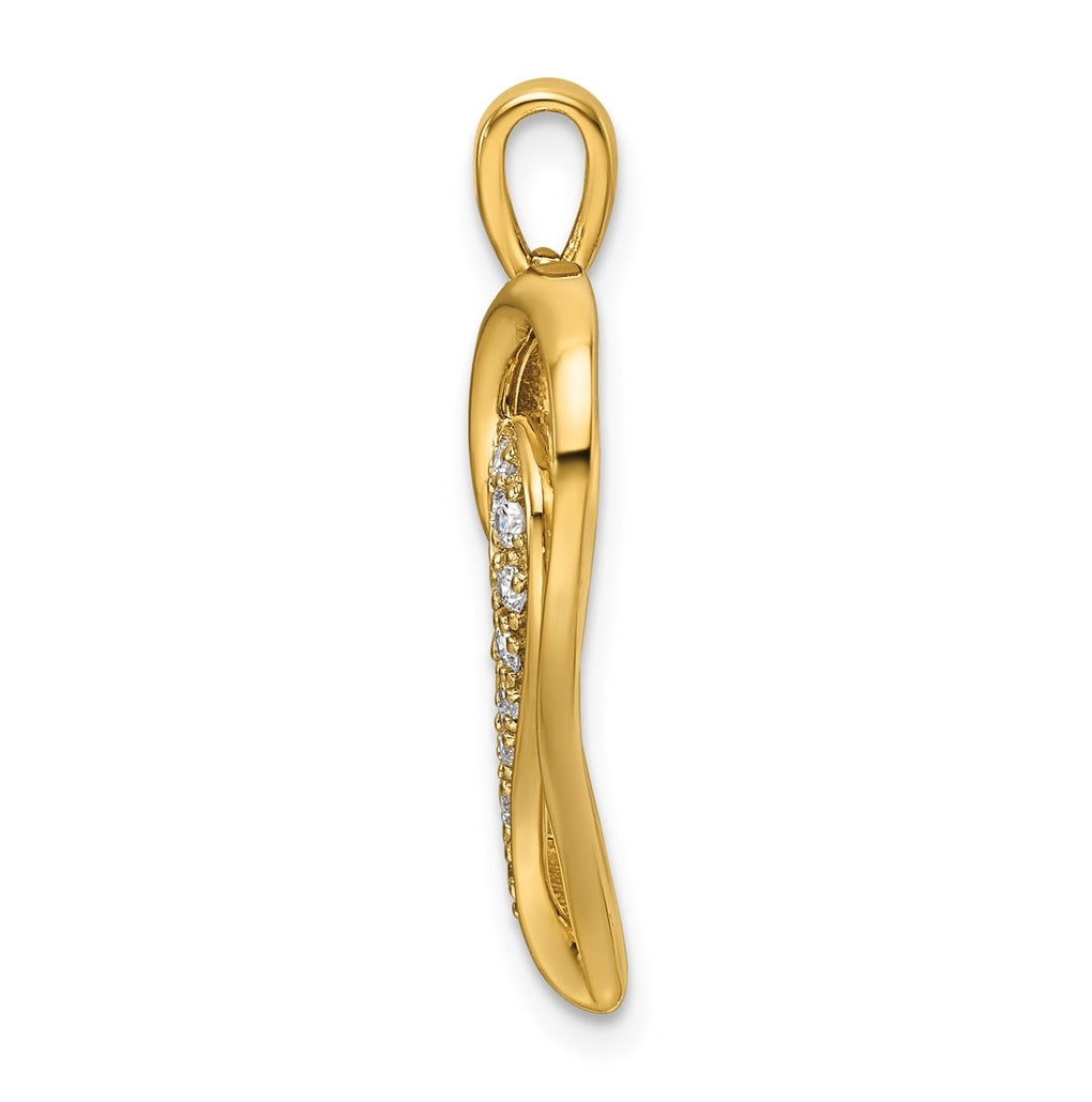 14K Yellow Gold 1/5ct. Lab Grown Diamond VS/SI+ G+ Complete Heart Pendant – Elegant Jewelry Gift for Birthday, Anniversary, Engagement, Wedding