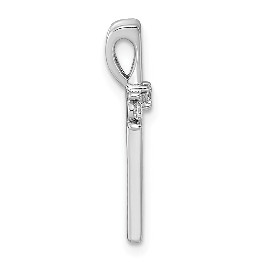 14K White Gold 1/10ct. Lab Grown Diamond VS/SI+ G+ Complete Cross Pendant – Elegant Jewelry Gift for Birthday, Anniversary, Engagement, Wedding