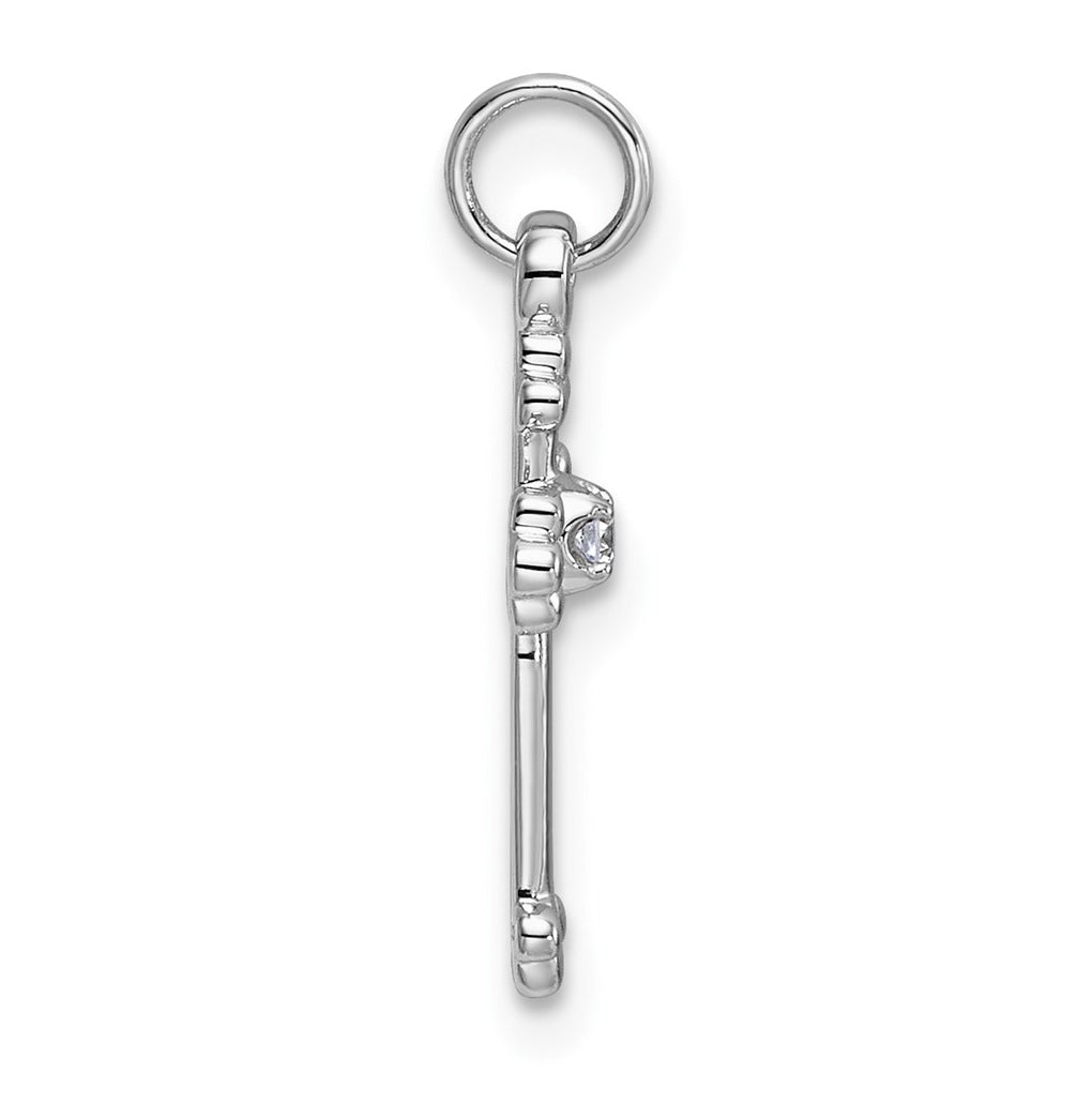 14K Yellow Gold .02ct. Lab Grown Diamond VS/SI+ G+ Complete Budded Cross Pendant – Elegant Jewelry Gift for Birthday, Anniversary, Engagement, Wedding