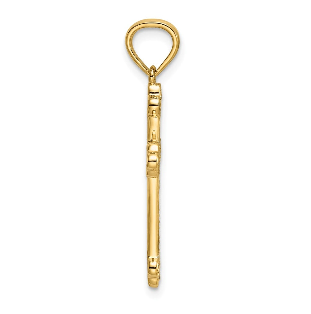 10K Yellow Gold 1/6ct. Lab Grown Diamond VS/SI+ G+ Complete Cross Pendant – Elegant Jewelry Gift for Birthday, Anniversary, Engagement, Wedding