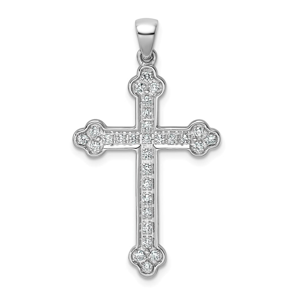 10K Yellow Gold 1/6ct. Lab Grown Diamond VS/SI+ G+ Complete Cross Pendant – Elegant Jewelry Gift for Birthday, Anniversary, Engagement, Wedding