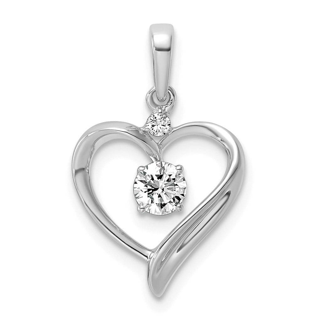 14K Yellow Gold 1/4ct Lab Grown Diamond VS/SI+ G+ Complete Heart Pendant – Elegant Jewelry Gift for Birthday, Anniversary, Engagement, Wedding
