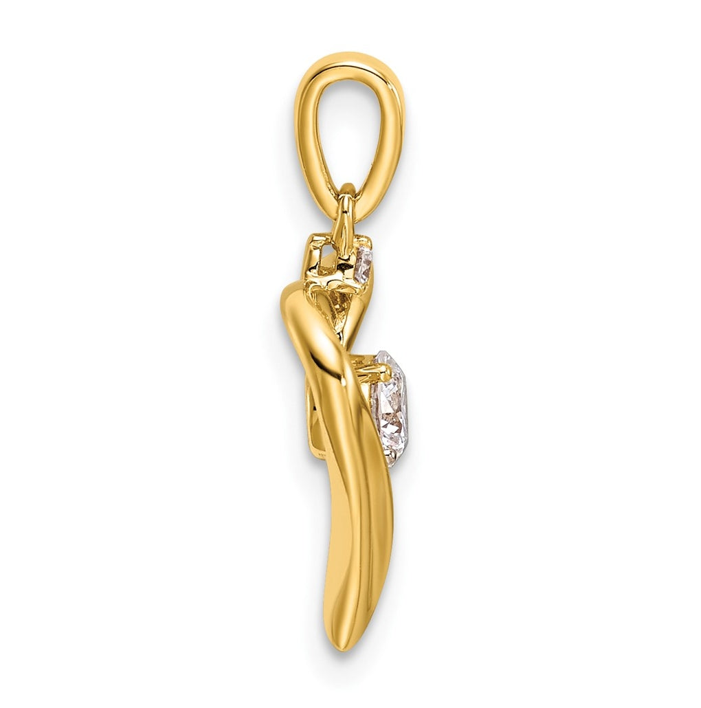 14K Yellow Gold 1/4ct Lab Grown Diamond VS/SI+ G+ Complete Heart Pendant – Elegant Jewelry Gift for Birthday, Anniversary, Engagement, Wedding