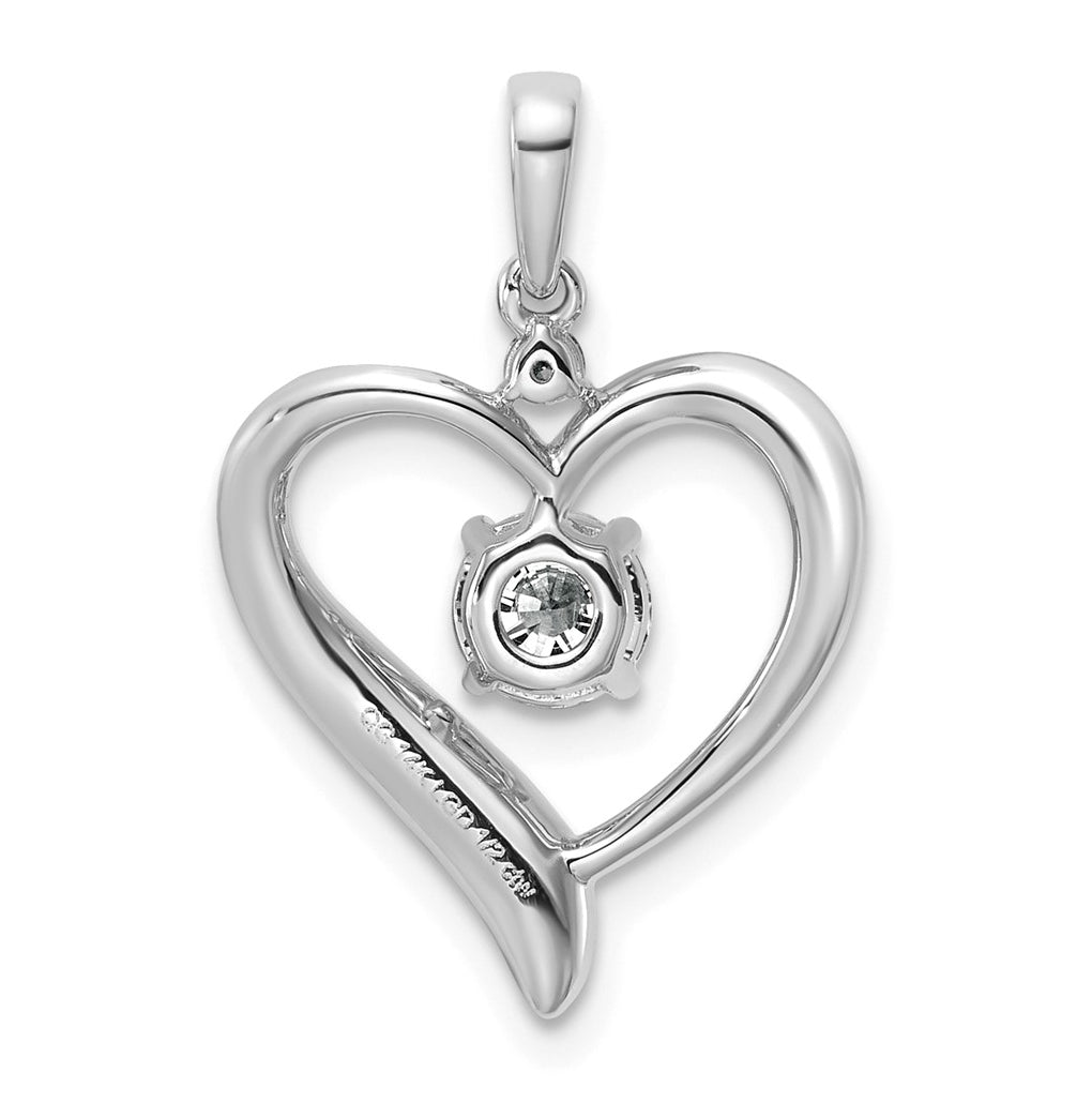 14K Yellow Gold 1/4ct Lab Grown Diamond VS/SI+ G+ Complete Heart Pendant – Elegant Jewelry Gift for Birthday, Anniversary, Engagement, Wedding