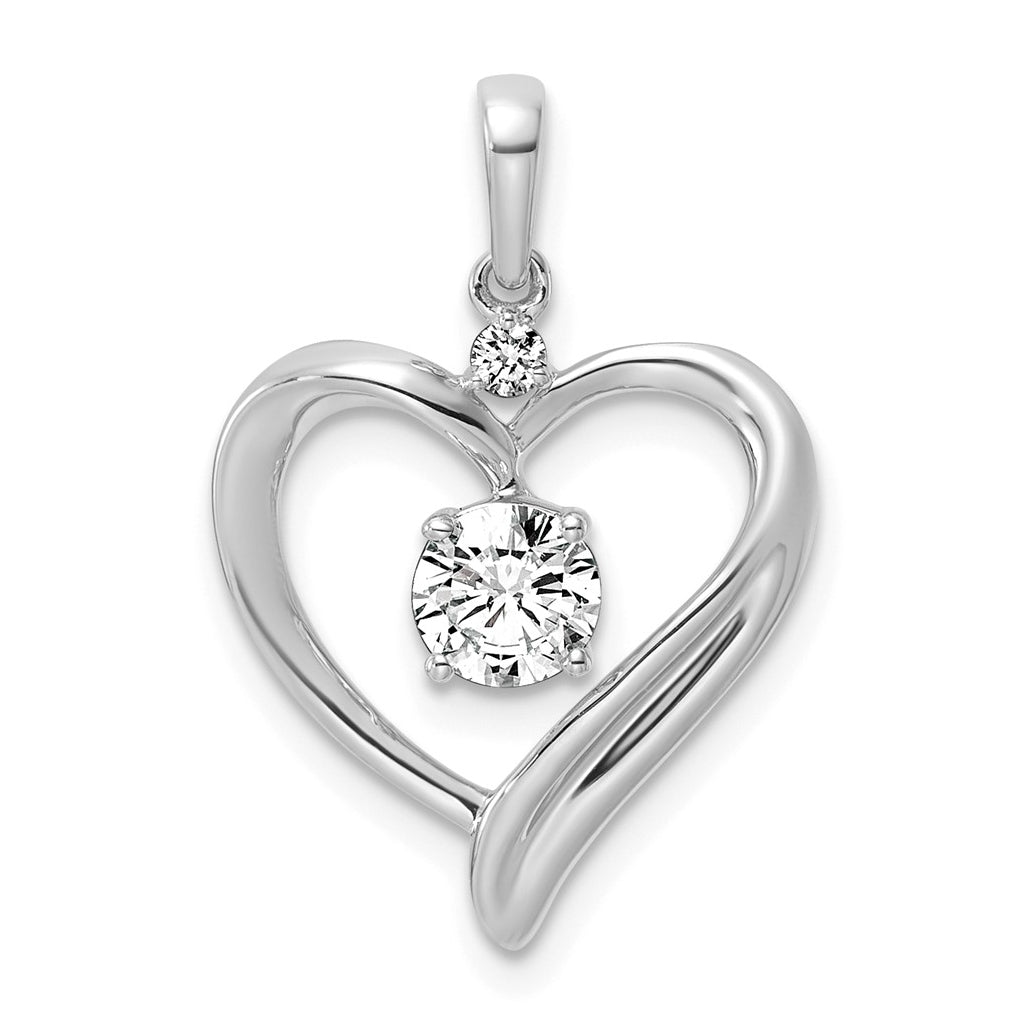 14K Yellow Gold 1/4ct Lab Grown Diamond VS/SI+ G+ Complete Heart Pendant – Elegant Jewelry Gift for Birthday, Anniversary, Engagement, Wedding