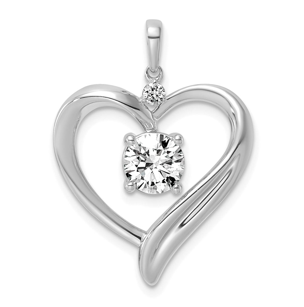 14K Yellow Gold 1/4ct Lab Grown Diamond VS/SI+ G+ Complete Heart Pendant – Elegant Jewelry Gift for Birthday, Anniversary, Engagement, Wedding