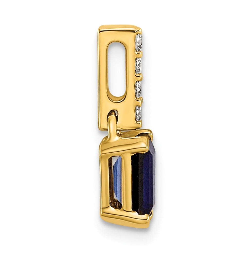 14K White Gold Amethyst & 1/15 Cttw Lab Grown Diamond VS/SI+ G+ February Birthstone Complete Pendant – Elegant Jewelry Gift for Birthday, Anniversary, Engagement, Wedding
