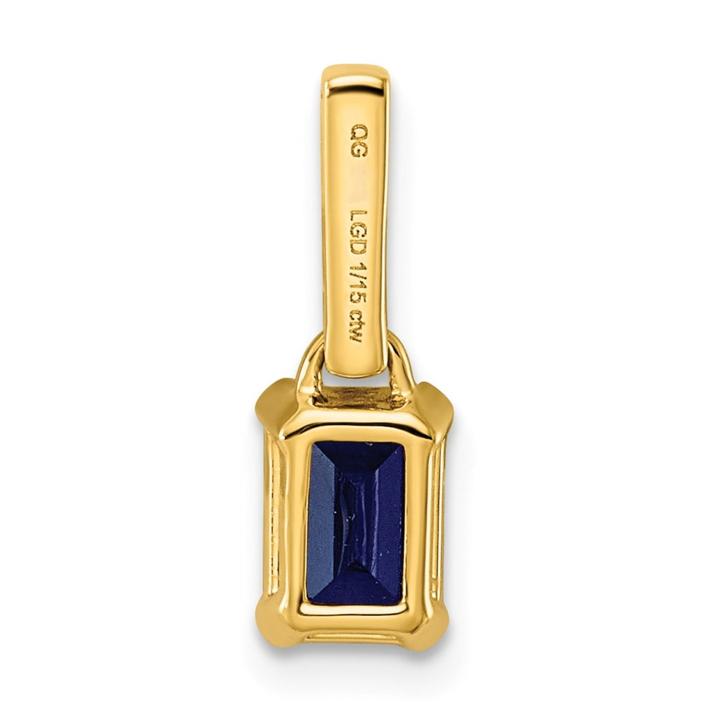 10k White Gold Amethyst & 1/15 Cttw Lab Grown Diamond VS/SI+ G+ February Birthstone Complete Pendant – Elegant Jewelry Gift for Birthday, Anniversary, Engagement, Wedding