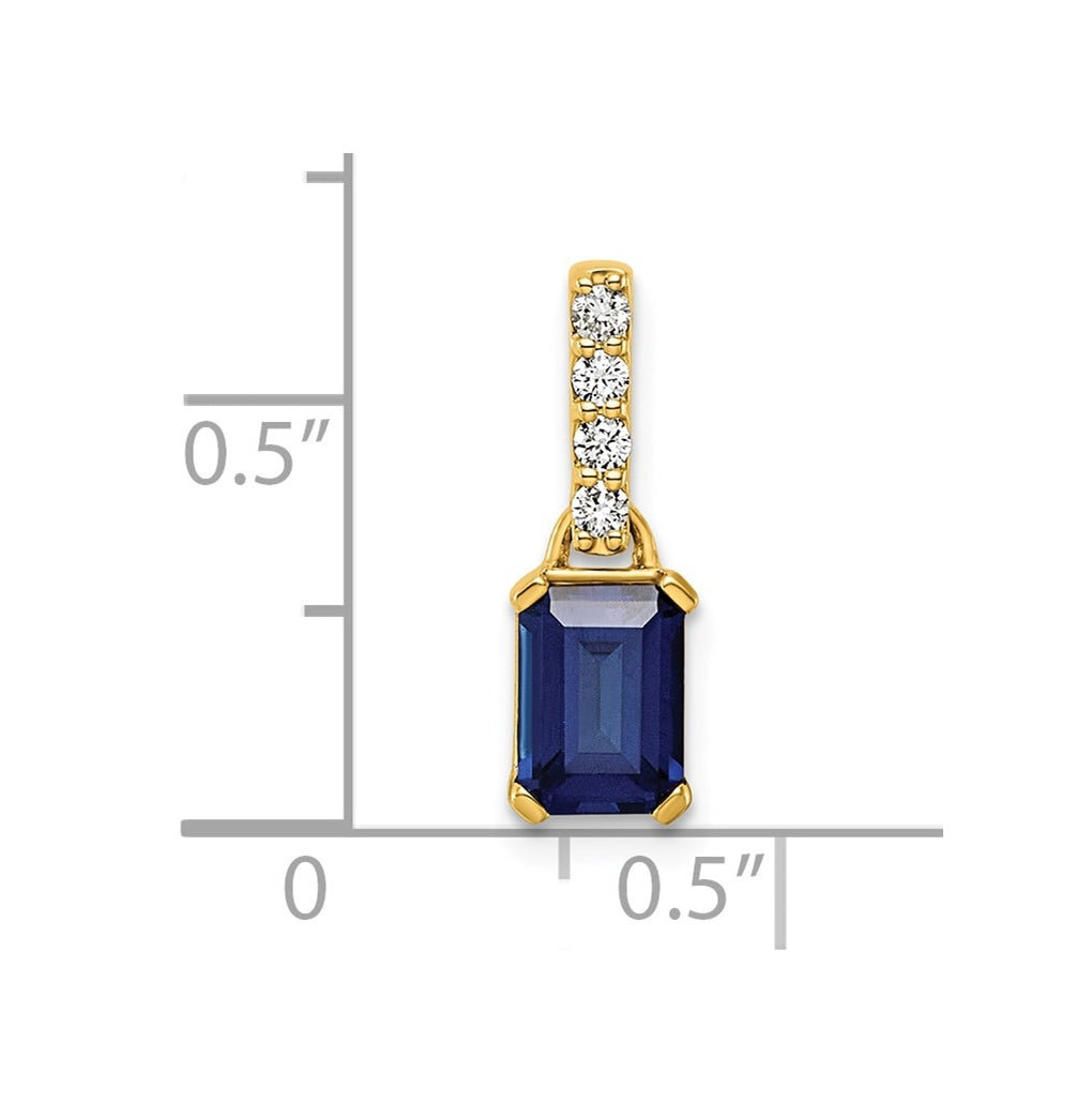 10k White Gold Amethyst & 1/15 Cttw Lab Grown Diamond VS/SI+ G+ February Birthstone Complete Pendant – Elegant Jewelry Gift for Birthday, Anniversary, Engagement, Wedding