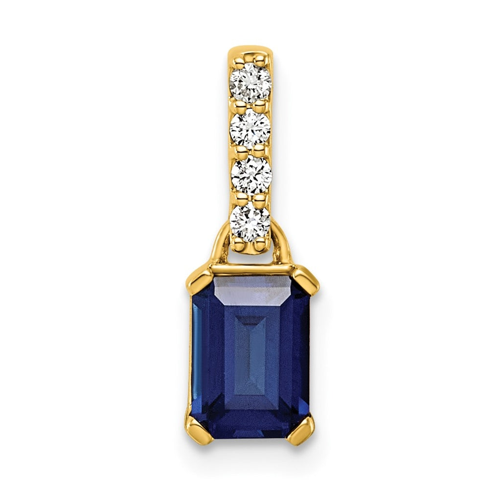 10k White Gold Amethyst & 1/15 Cttw Lab Grown Diamond VS/SI+ G+ February Birthstone Complete Pendant – Elegant Jewelry Gift for Birthday, Anniversary, Engagement, Wedding