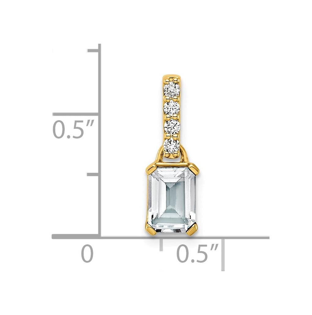 10k White Gold Amethyst & 1/15 Cttw Lab Grown Diamond VS/SI+ G+ February Birthstone Complete Pendant – Elegant Jewelry Gift for Birthday, Anniversary, Engagement, Wedding
