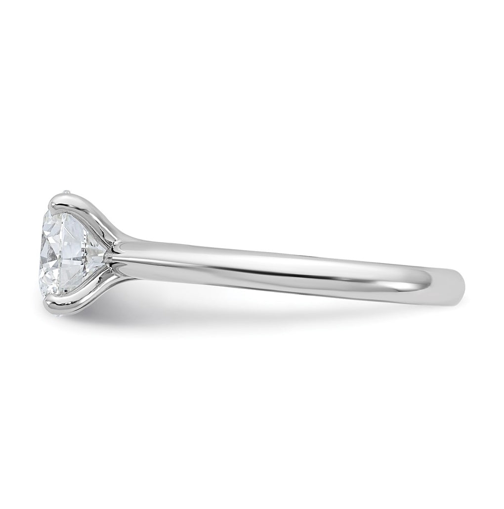 14k Two-Tone Gold 2ct Cert Lab Grown Diamond VS+ F+ Round 8X Complete Solitaire Ring Size 5 – Elegant Jewelry Gift for Birthday, Anniversary, Engagement, Wedding