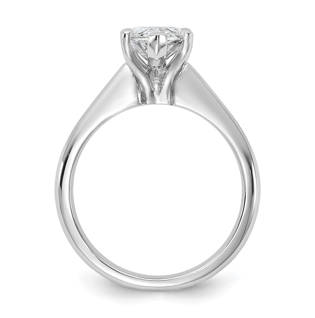 14k Two-Tone Gold 2ct Cert Lab Grown Diamond VS+ F+ Marquise 8X Complete Solitaire Ring Size 5 – Elegant Jewelry Gift for Birthday, Anniversary, Engagement, Wedding