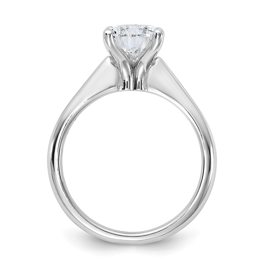 14k Two-Tone Gold 2ct Cert Lab Grown Diamond VS+ F+ Pear 8X Complete Solitaire Ring Size 5 – Elegant Jewelry Gift for Birthday, Anniversary, Engagement, Wedding