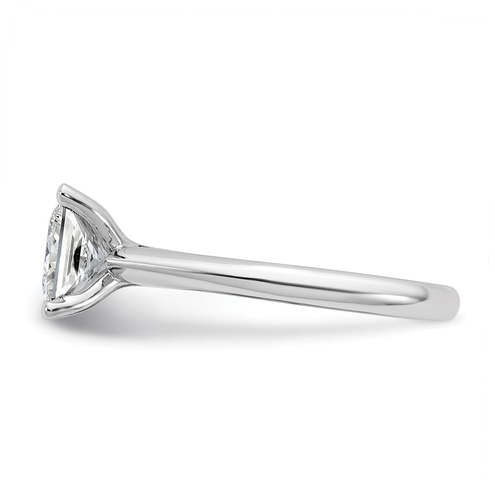 14k Two-Tone Gold 2ct Cert Lab Grown Diamond VS+ F+ Princess 8X Complete Solitaire Ring Size 5 – Elegant Jewelry Gift for Birthday, Anniversary, Engagement, Wedding