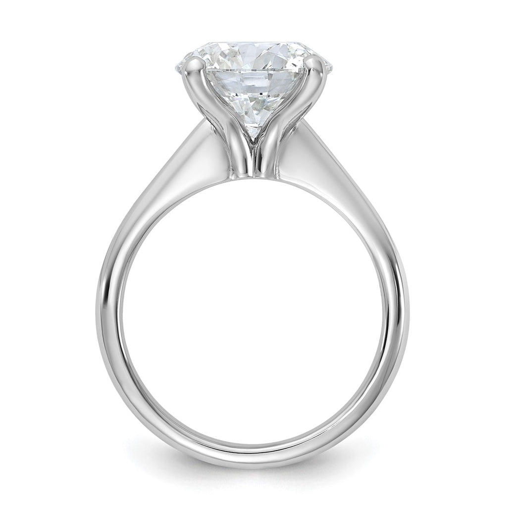 14k Two-Tone Gold 2ct Cert Lab Grown Diamond VS+ F+ Round 8X Complete Solitaire Ring Size 5 – Elegant Jewelry Gift for Birthday, Anniversary, Engagement, Wedding