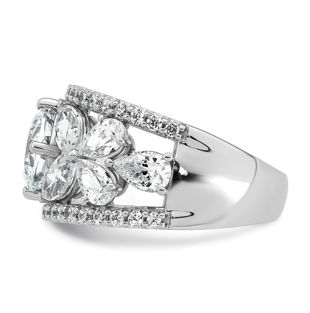 14k White Gold Lab Grown Diamond VS+ F+ 4.5ct Complete Anniversary Band – Elegant Jewelry Gift for Birthday, Anniversary, Engagement, Wedding