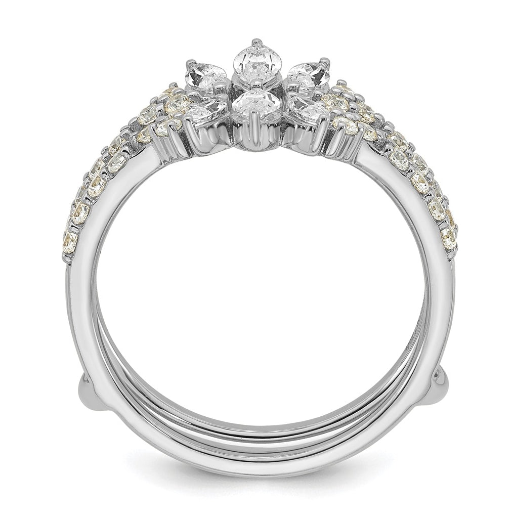 14k Yellow Gold 1ct Lab Grown Diamond VS+ F+ Fancy Wedding Ring Guard – Elegant Jewelry Gift for Birthday, Anniversary, Engagement, Wedding