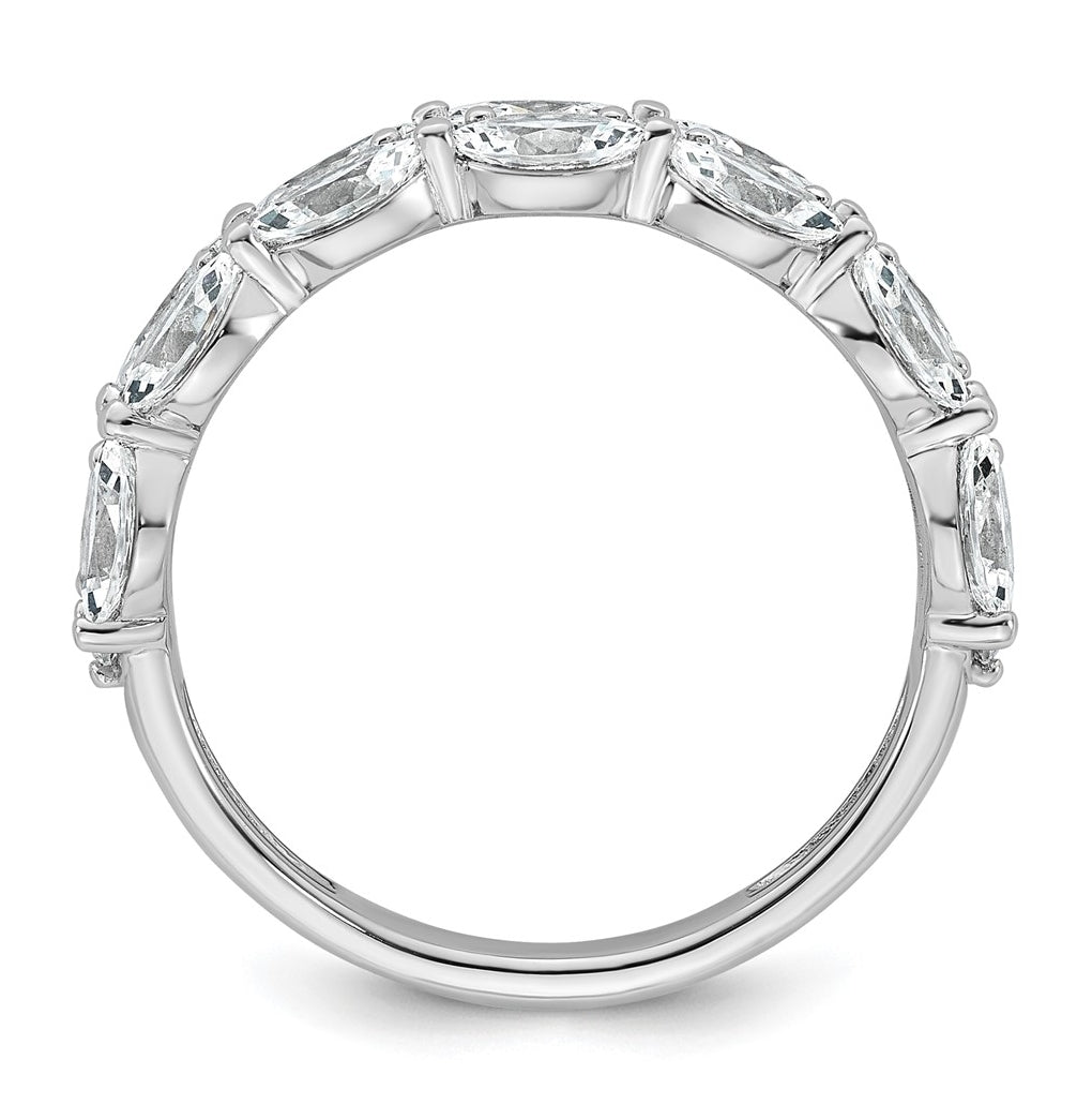 14K White Gold 1.75ct Lab Grown Diamond VS+ F+ Marquise Band – Elegant Jewelry Gift for Birthday, Anniversary, Engagement, Wedding