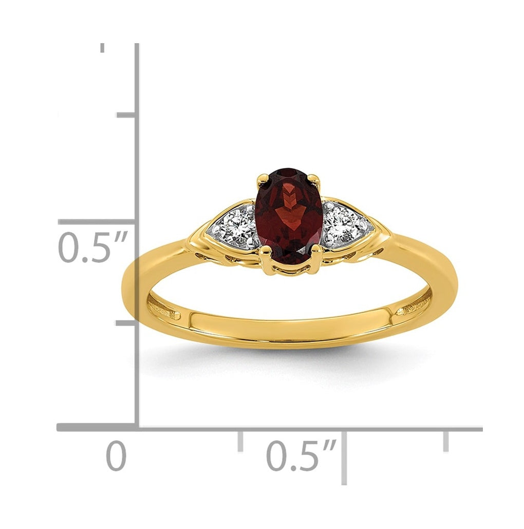 14K Yellow Gold Amethyst & 1/10 carat Lab Grown Diamond VS/SI+ G+ February Birthstone Complete Ring – Elegant Jewelry Gift for Birthday, Anniversary, Engagement, Wedding