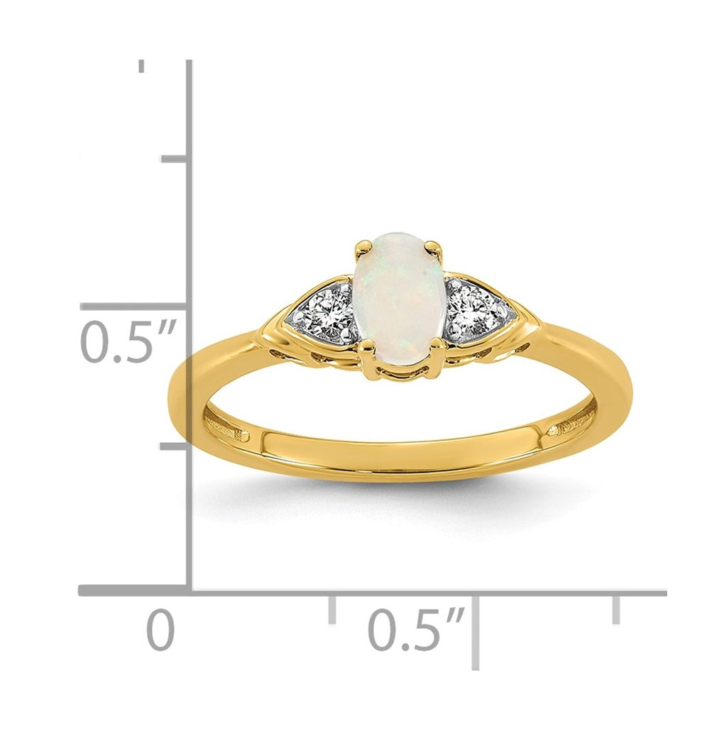 14K Yellow Gold Amethyst & 1/10 carat Lab Grown Diamond VS/SI+ G+ February Birthstone Complete Ring – Elegant Jewelry Gift for Birthday, Anniversary, Engagement, Wedding
