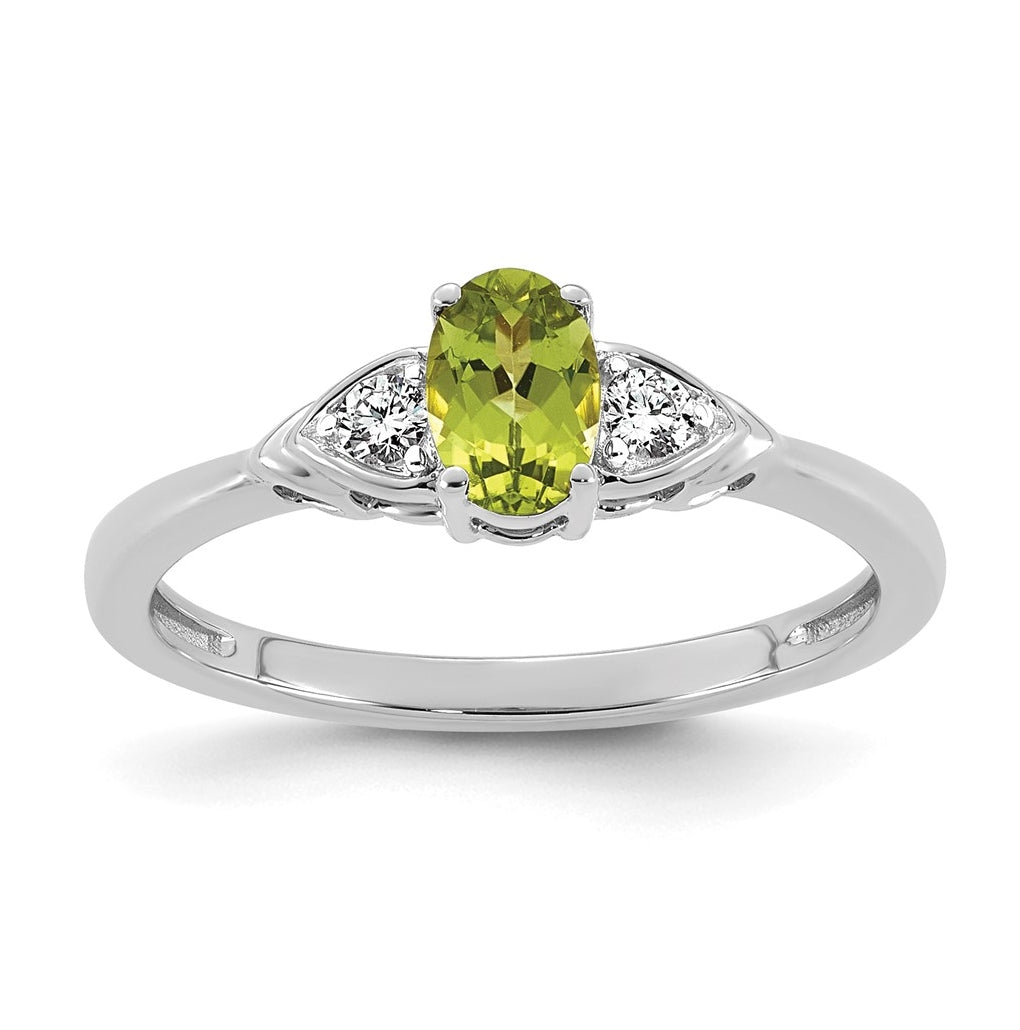 14K Yellow Gold Amethyst & 1/10 carat Lab Grown Diamond VS/SI+ G+ February Birthstone Complete Ring – Elegant Jewelry Gift for Birthday, Anniversary, Engagement, Wedding