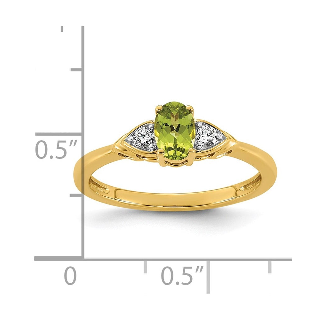 14K Yellow Gold Amethyst & 1/10 carat Lab Grown Diamond VS/SI+ G+ February Birthstone Complete Ring – Elegant Jewelry Gift for Birthday, Anniversary, Engagement, Wedding