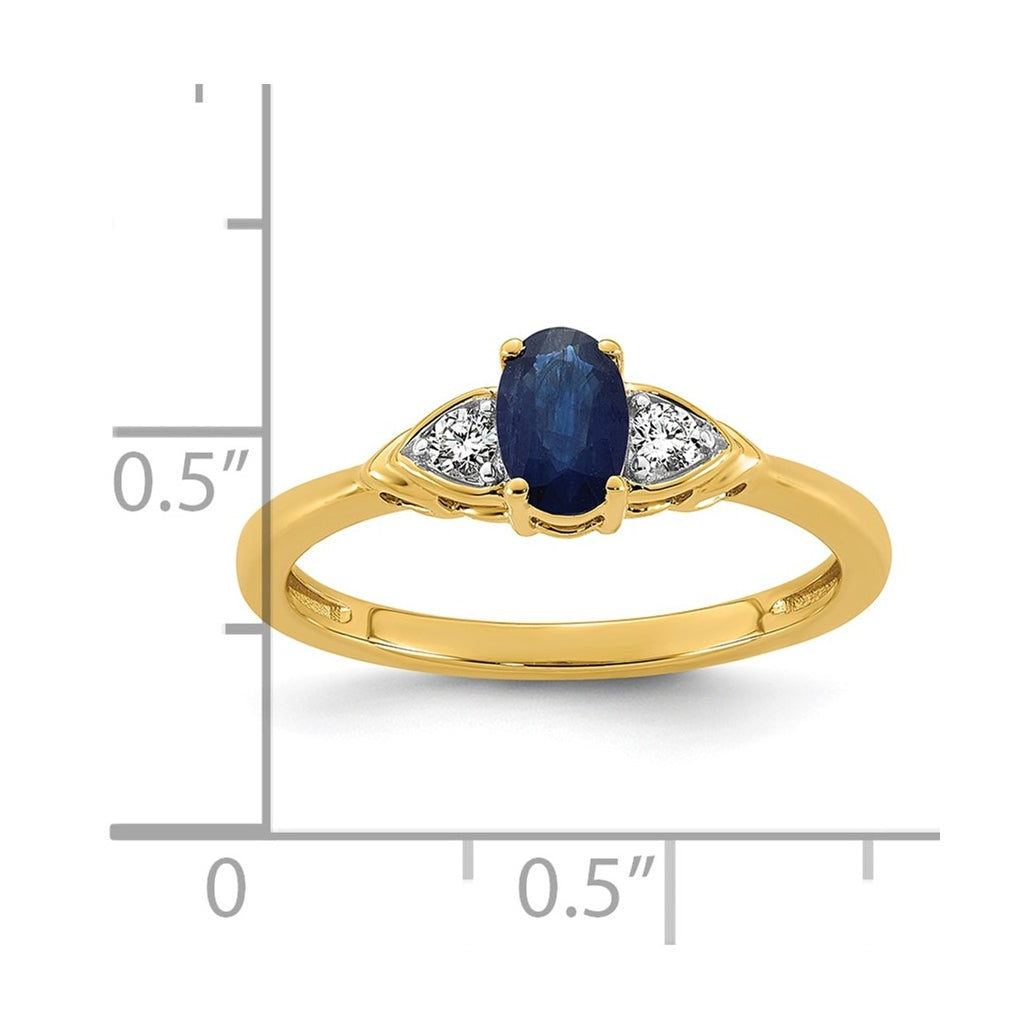 14K Yellow Gold Amethyst & 1/10 carat Lab Grown Diamond VS/SI+ G+ February Birthstone Complete Ring – Elegant Jewelry Gift for Birthday, Anniversary, Engagement, Wedding