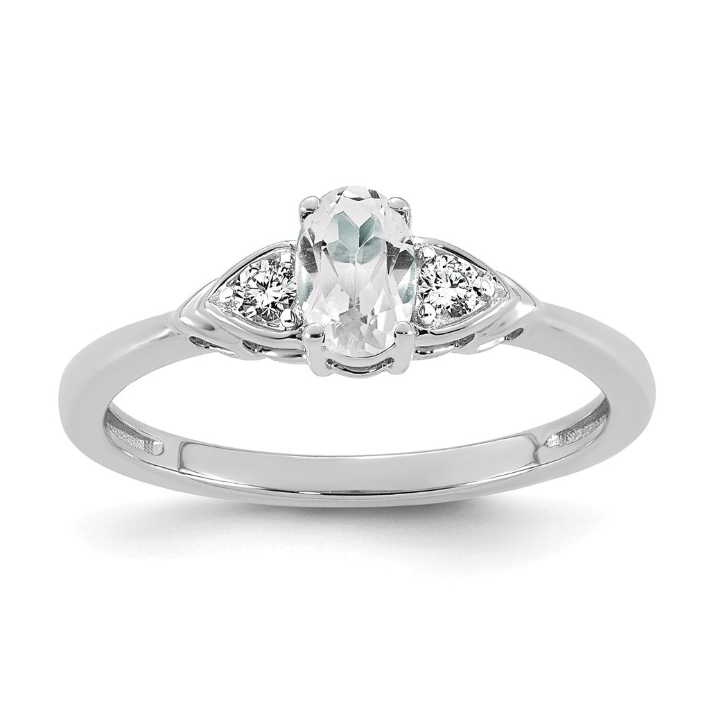 14K Yellow Gold Amethyst & 1/10 carat Lab Grown Diamond VS/SI+ G+ February Birthstone Complete Ring – Elegant Jewelry Gift for Birthday, Anniversary, Engagement, Wedding
