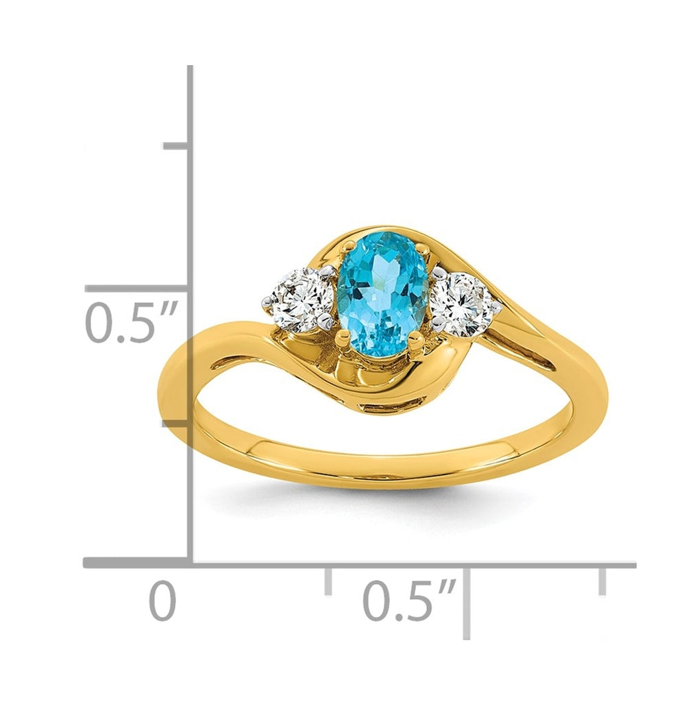 14K Yellow Gold Amethyst & 1/5 carat Lab Grown Diamond VS/SI+ G+ February Birthstone Complete Ring – Elegant Jewelry Gift for Birthday, Anniversary, Engagement, Wedding