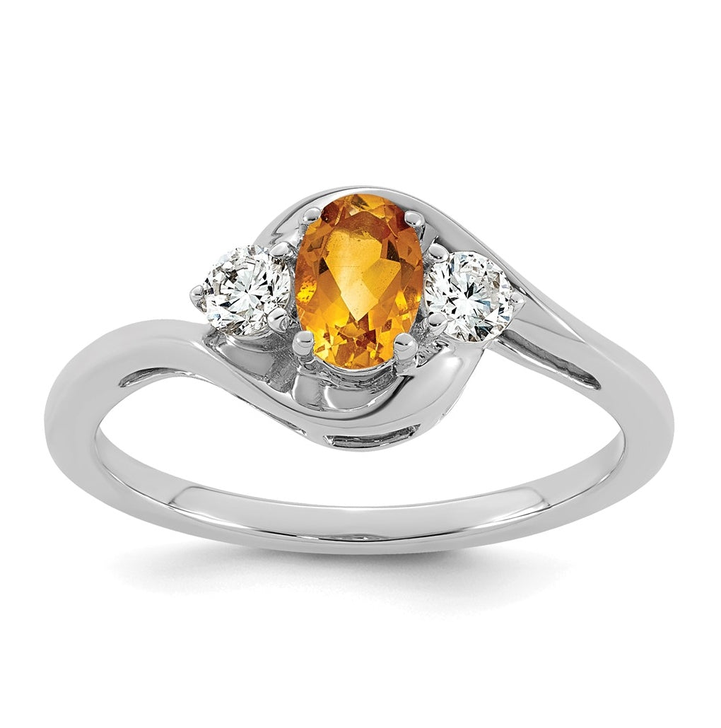 14K Yellow Gold Amethyst & 1/5 carat Lab Grown Diamond VS/SI+ G+ February Birthstone Complete Ring – Elegant Jewelry Gift for Birthday, Anniversary, Engagement, Wedding