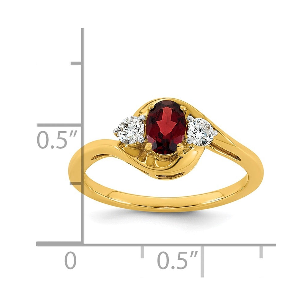 14K Yellow Gold Amethyst & 1/5 carat Lab Grown Diamond VS/SI+ G+ February Birthstone Complete Ring – Elegant Jewelry Gift for Birthday, Anniversary, Engagement, Wedding