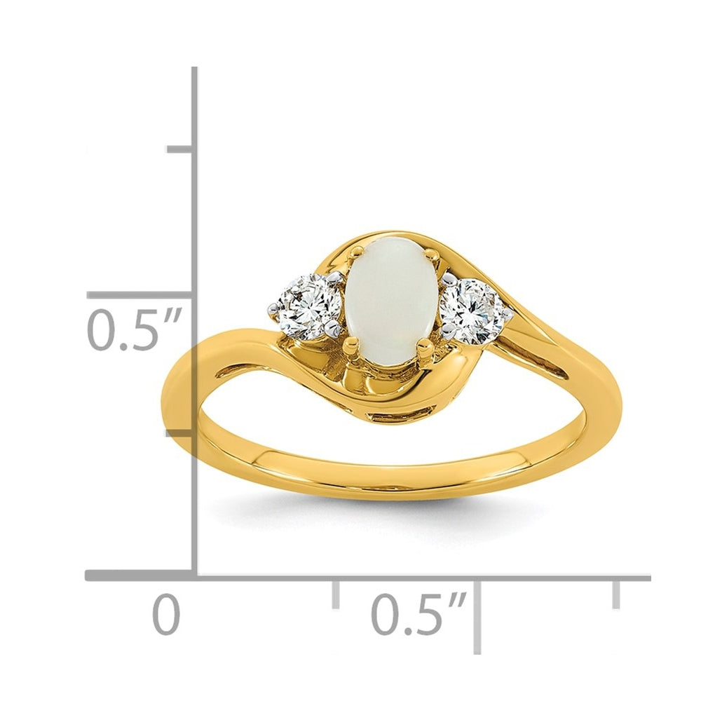 14K Yellow Gold Amethyst & 1/5 carat Lab Grown Diamond VS/SI+ G+ February Birthstone Complete Ring – Elegant Jewelry Gift for Birthday, Anniversary, Engagement, Wedding