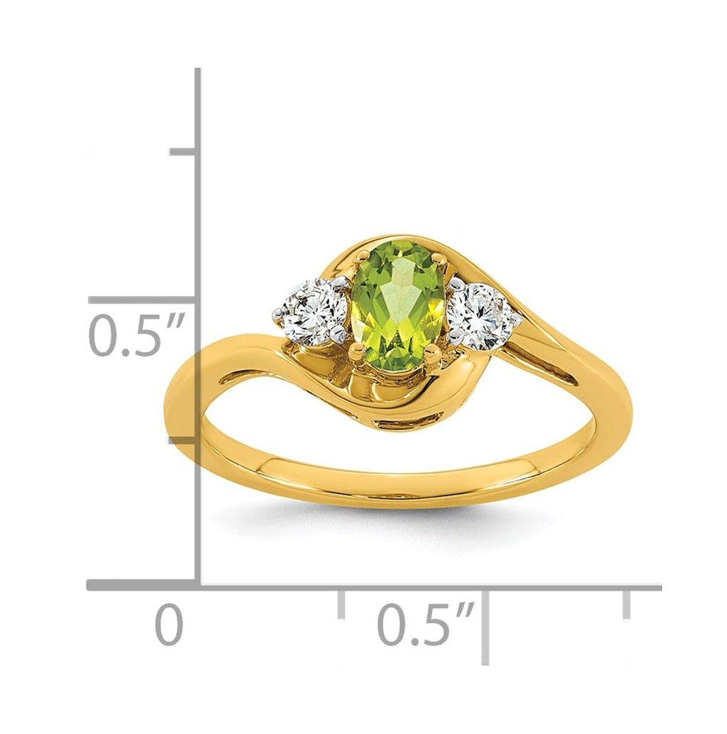 14K Yellow Gold Amethyst & 1/5 carat Lab Grown Diamond VS/SI+ G+ February Birthstone Complete Ring – Elegant Jewelry Gift for Birthday, Anniversary, Engagement, Wedding
