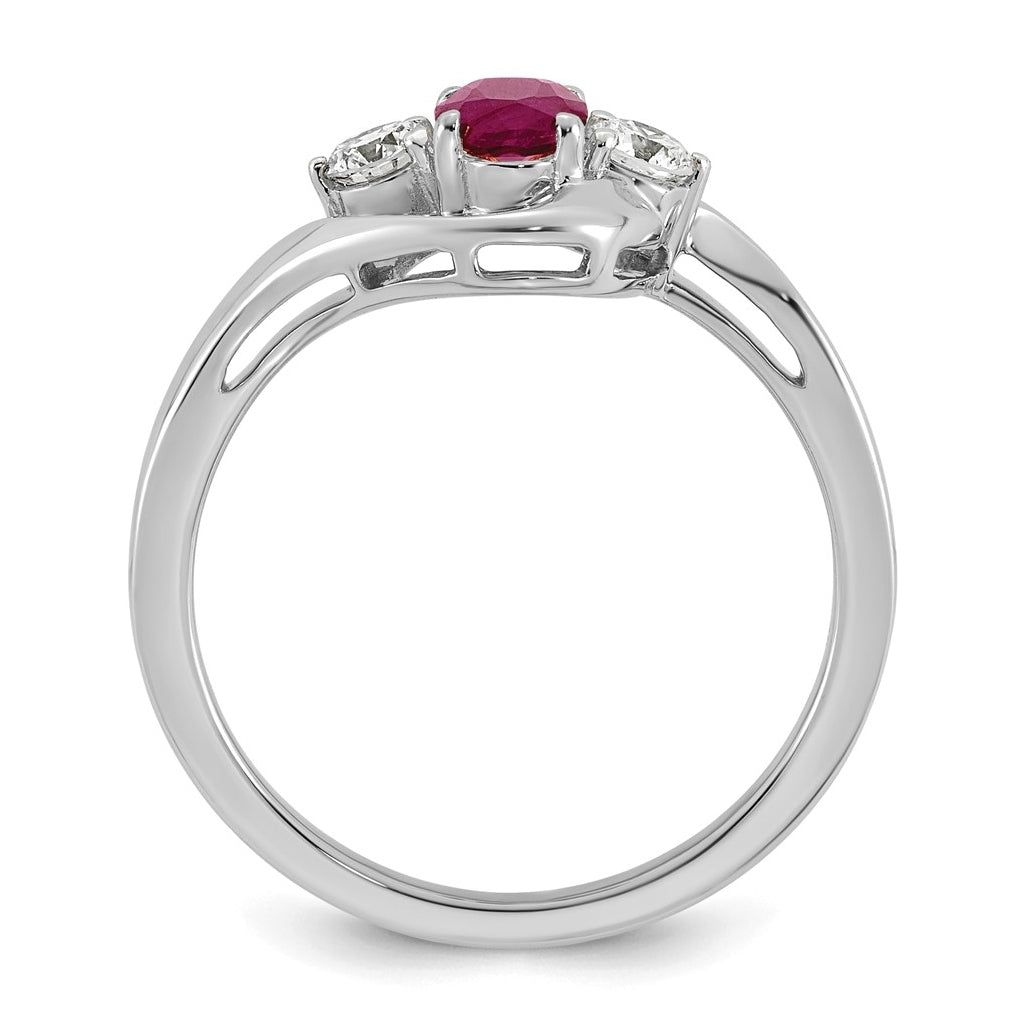 14K Yellow Gold Amethyst & 1/5 carat Lab Grown Diamond VS/SI+ G+ February Birthstone Complete Ring – Elegant Jewelry Gift for Birthday, Anniversary, Engagement, Wedding