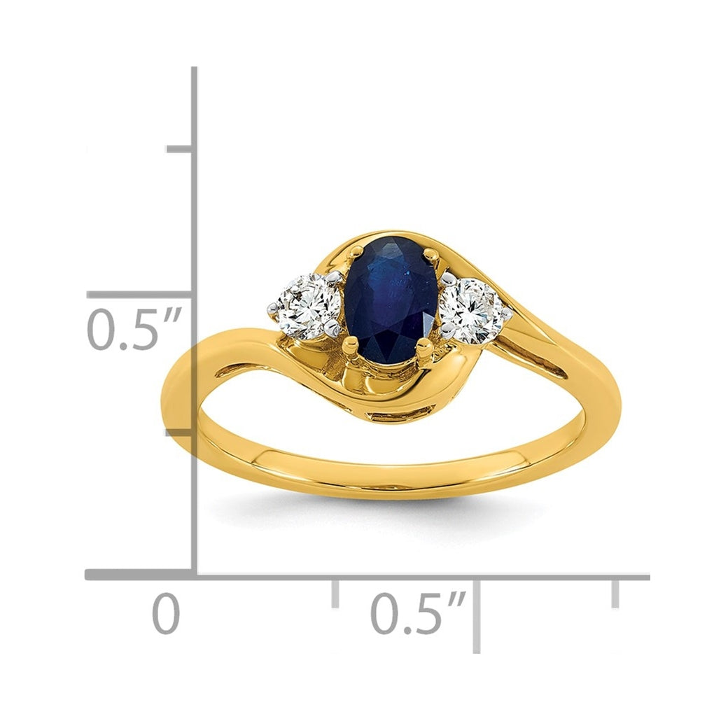 14K Yellow Gold Amethyst & 1/5 carat Lab Grown Diamond VS/SI+ G+ February Birthstone Complete Ring – Elegant Jewelry Gift for Birthday, Anniversary, Engagement, Wedding