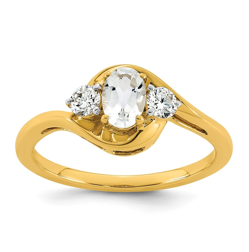 14K Yellow Gold Amethyst & 1/5 carat Lab Grown Diamond VS/SI+ G+ February Birthstone Complete Ring – Elegant Jewelry Gift for Birthday, Anniversary, Engagement, Wedding
