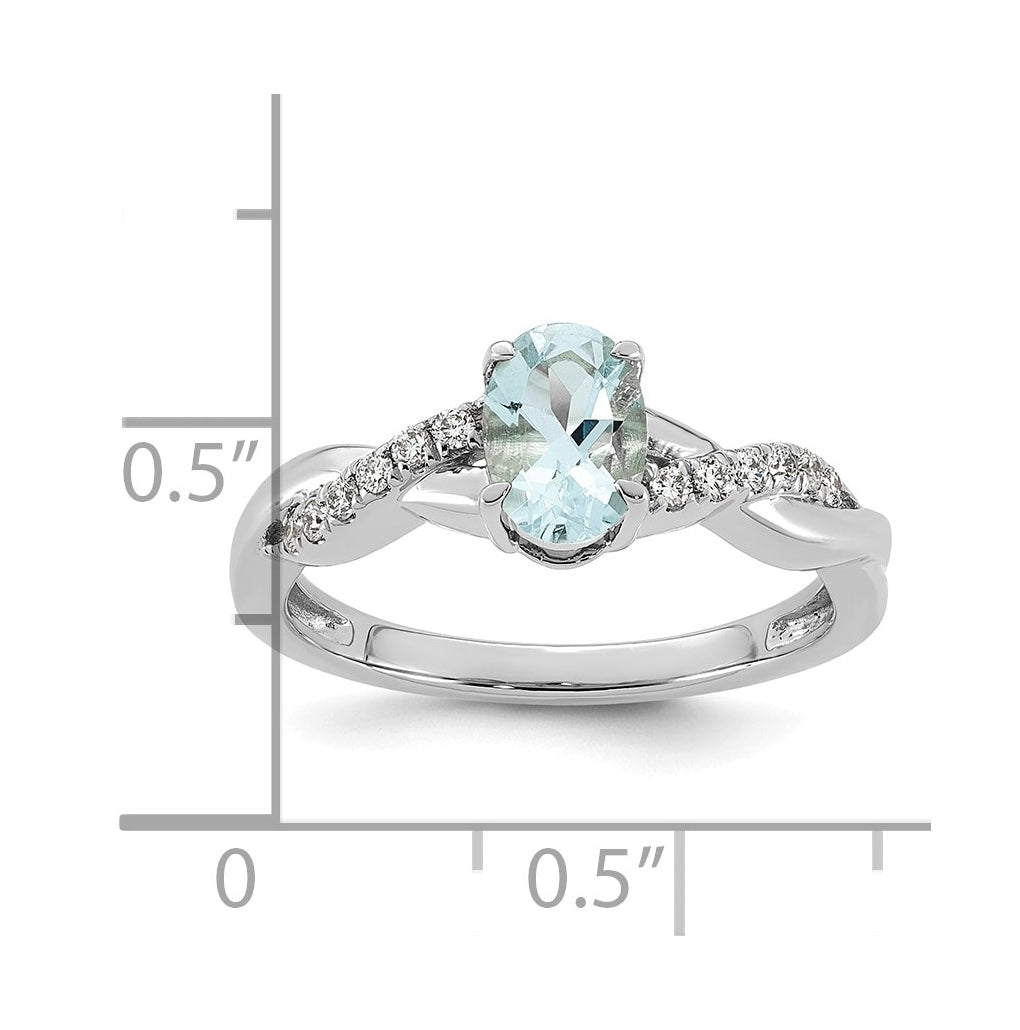 14K White Gold Oval Amethyst & Lab Grown Diamond VS/SI+ G+ February Birthstone Complete Ring – Elegant Jewelry Gift for Birthday, Anniversary, Engagement, Wedding