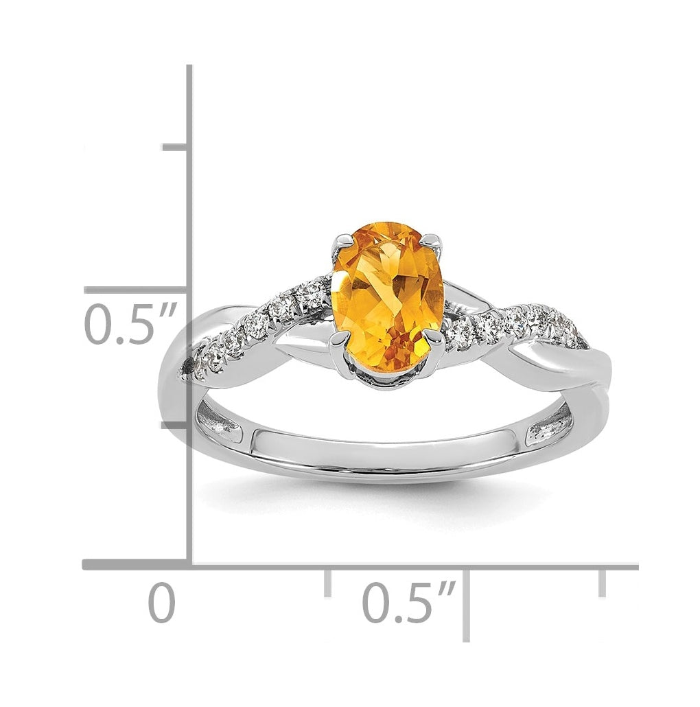 14K White Gold Oval Amethyst & Lab Grown Diamond VS/SI+ G+ February Birthstone Complete Ring – Elegant Jewelry Gift for Birthday, Anniversary, Engagement, Wedding