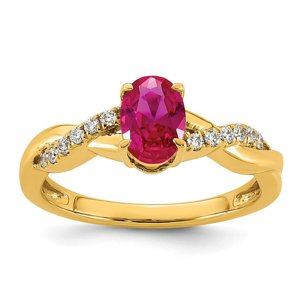 14K White Gold Oval Amethyst & Lab Grown Diamond VS/SI+ G+ February Birthstone Complete Ring – Elegant Jewelry Gift for Birthday, Anniversary, Engagement, Wedding