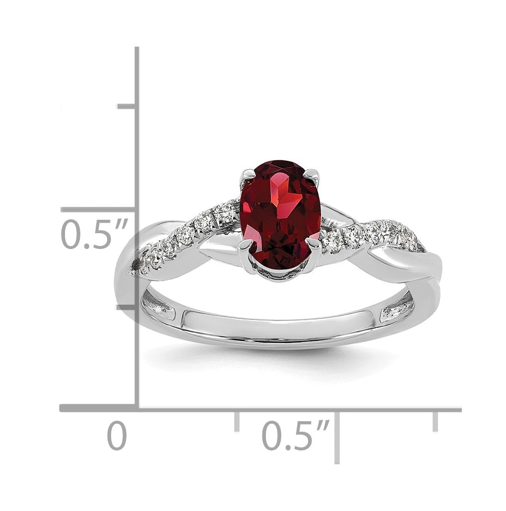14K White Gold Oval Amethyst & Lab Grown Diamond VS/SI+ G+ February Birthstone Complete Ring – Elegant Jewelry Gift for Birthday, Anniversary, Engagement, Wedding